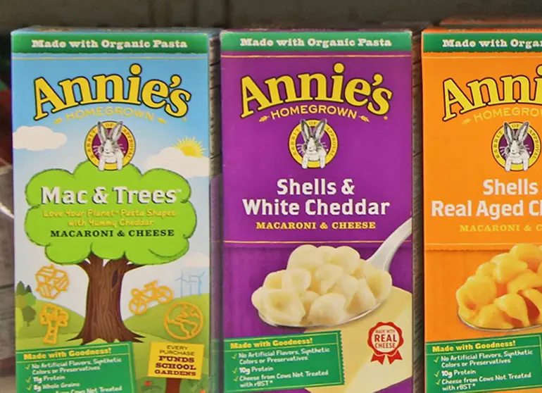 Three boxes of Annie's mac and cheese