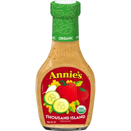 Annie's Thousand Island Dressing, Organic, front of bottle.