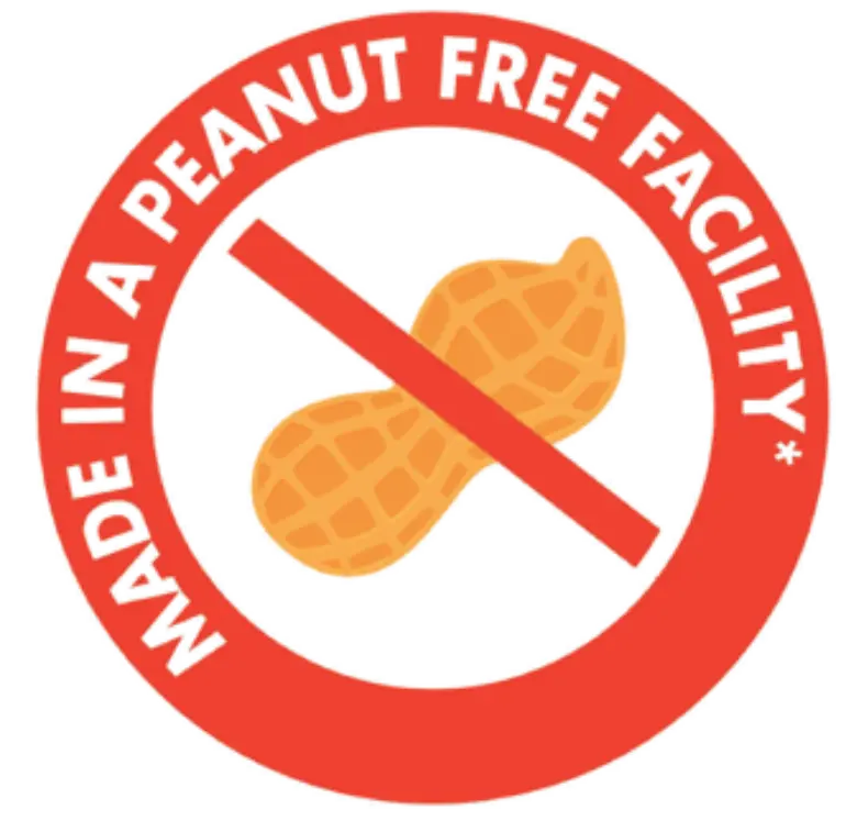 Made in a Peanut Free Facility logo.
