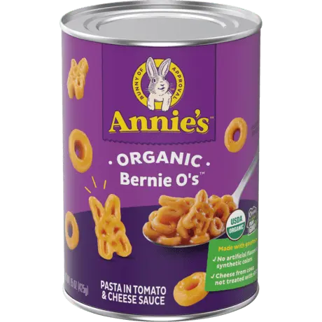 Annie's Organic Bernie O's, front of can.